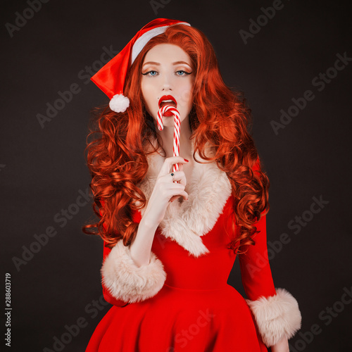 long red christmas dress