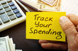 Track your spending sign and book with home budget.