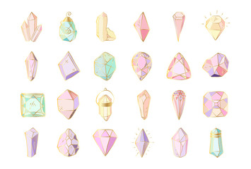 Wall Mural - New Crystals Set