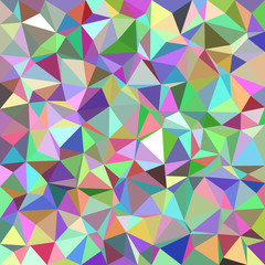 Poster - Colorful abstract triangle tile mosaic pattern background - polygon vector graphic design from irregular triangles