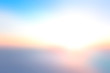 Hope concept: Bokeh light and abstract blurry blue sky and clouds mountain sunrise background