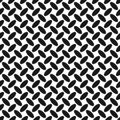 Poster - Monochrome repeating halftone diagonal ellipse pattern background design - abstract vector graphic design