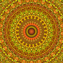 Poster - Abstract floral mandala background design - circular vector geometry