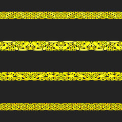 Poster - Gravel stone mosaic divider line set - vector design elements