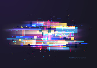 Wall Mural - Abstract techno background. Futuristic abstract high-tech design.