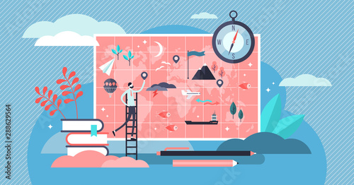 Fotomural Geography vector illustration