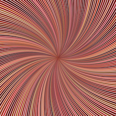 Poster - Brown hypnotic abstract striped spiral background design - vector graphic with curved rays
