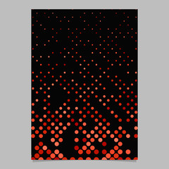 Poster - Red abstract dot pattern brochure background - vector stationery template design