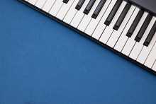 Musical Keyboard, Instrument Mockup, Top View