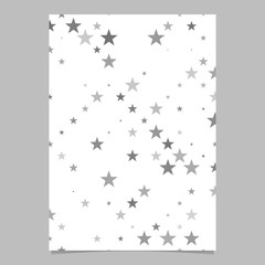 Poster - Geometrical star pattern brochure background template - vector design