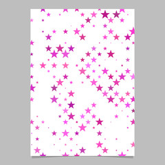 Fototapete - Abstract pentagram star pattern background brochure template - vector graphic design