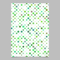 Fototapete - Green geometrical pentagram star shape pattern background brochure template design