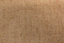Old, Rough Hand-made Fabric, Burlap Or Canvas, Natural Fibers And Color, Linen Background