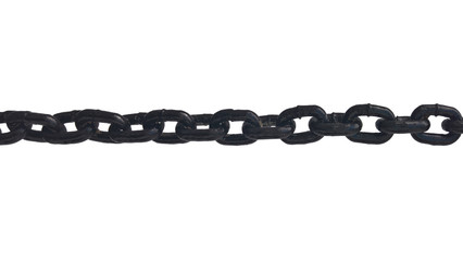 Poster - black chain isolated on white