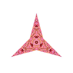 Poster - Colorful tiled mosaic star symbol - geometrical geometric polygonal abstract vector element