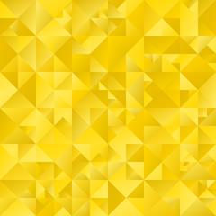 Poster - Golden gradient triangle background design - abstract polygonal vector graphic