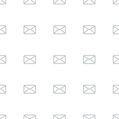 Poster - mail icon pattern seamless white background