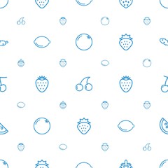 Poster - juicy icons pattern seamless white background