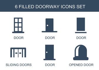 Aufkleber - 6 doorway icons