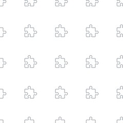 Poster - puzzle icon pattern seamless white background