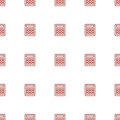 Poster - calculator icon pattern seamless white background