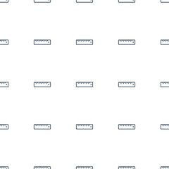 Poster - ruler icon pattern seamless white background