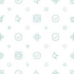 Poster - right icons pattern seamless white background