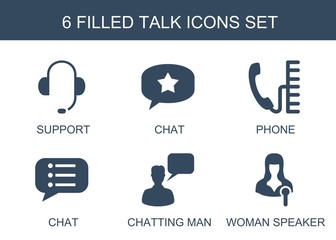 Poster - talk icons