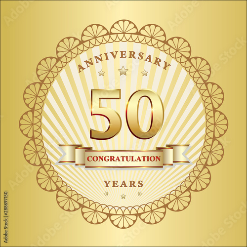 50th Anniversary Background Design