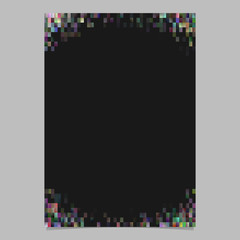 Poster - Gradient abstract brochure template - digital flyer, poster graphic from colorful rectangles with black blank space in the middle