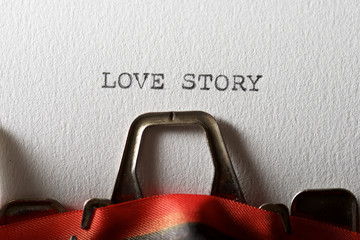 Wall Mural - Love story concept
