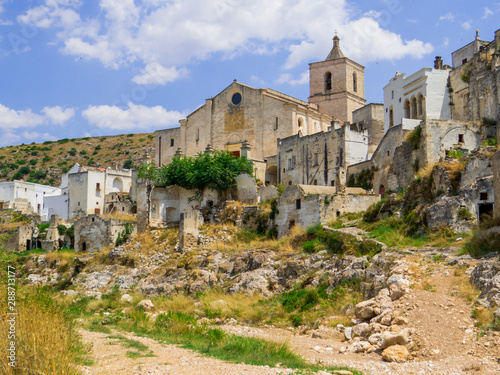Fotomural Ancient ruins in Ginosa, Apulia, south Italy