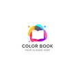 color academy logo vector icon