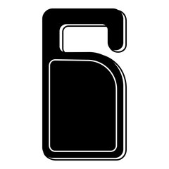 Poster - Hotel door tag icon. Simple illustration of hotel door tag vector icon for web design isolated on white background