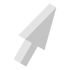 Poster - Mouse cursor icon. Isometric of mouse cursor vector icon for web design isolated on white background
