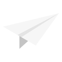 Poster - Paper airplane icon. Isometric of paper airplane vector icon for web design isolated on white background