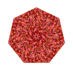 Poster - Mosaic pattern heptagon symbol - colorful heptagonal geometrical vector element