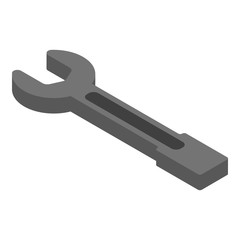 Poster - Wrench icon. Isometric of wrench vector icon for web design isolated on white background