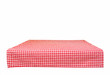  Isolated red checkered tablecloth