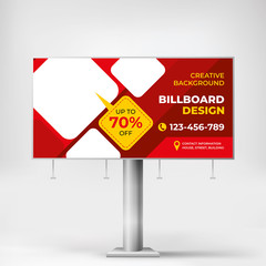 Wall Mural - billboard, creative design for outdoor advertising, banner template for product promotion.