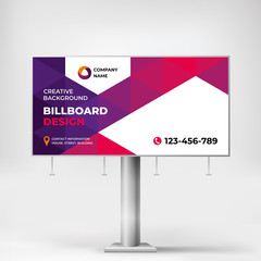 Wall Mural - Billboard, creative design for outdoor advertising, banner template for product promotion.