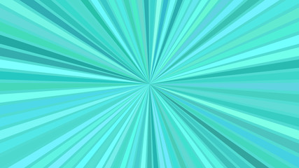 Poster - Turquoise abstract psychedelic blast concept background - vector starburst illustration
