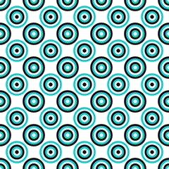 Poster - Geometrical seamless pattern - vector circle background illustration