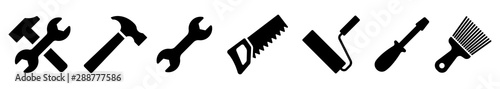 Fotografía Tool icon collection. Instrument icons set. Vector illustration