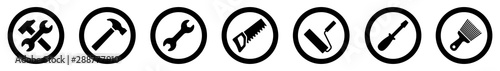 Fotografía Tool icons collection. Instrument icons set. Vector illustration
