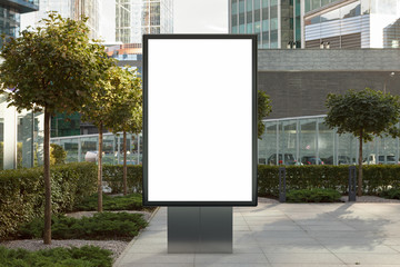 Wall Mural - Blank street billboard poster