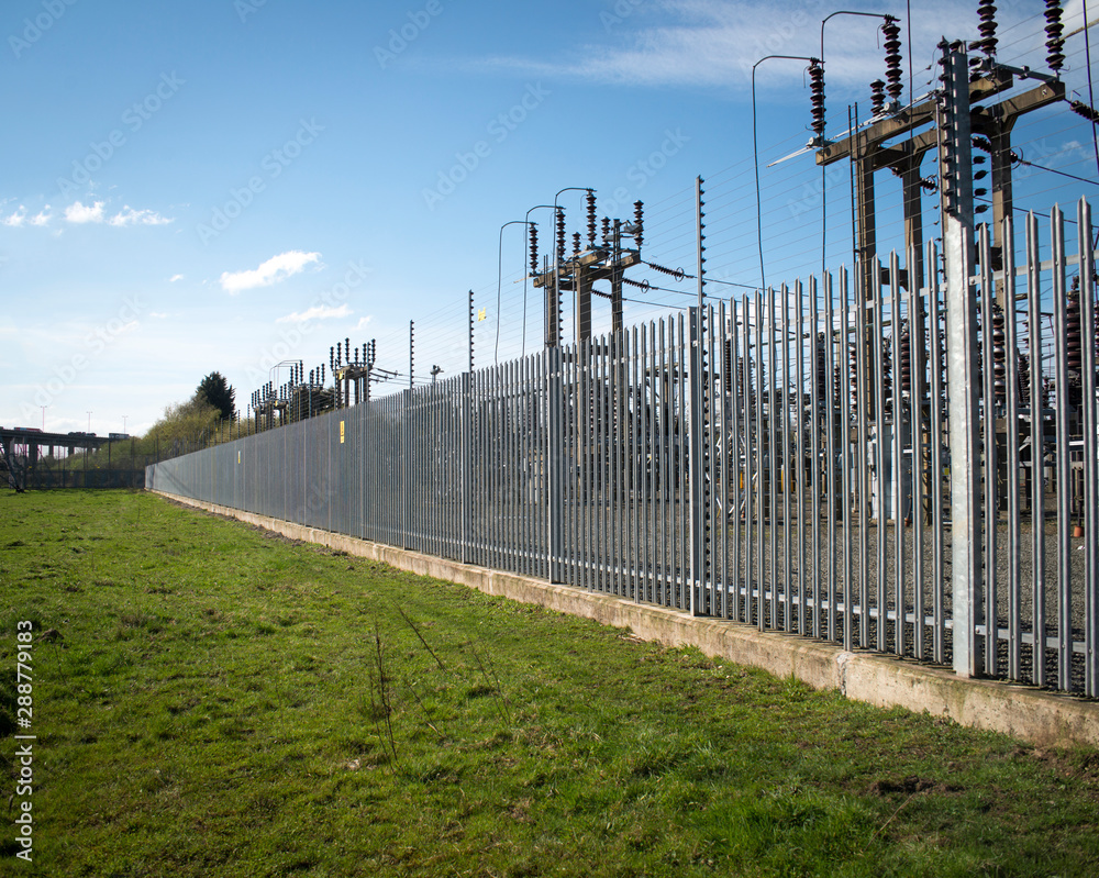 Electricity generating substation and connection to high voltage power ...