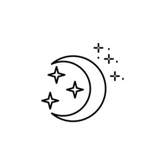 Poster - Moon star icon. Element of sweet dreams icon