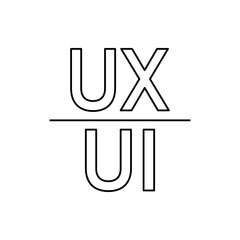 Poster - Ux ui icon. Element of user experience icon