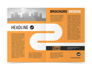 Sticker - Business brochure or web banner design